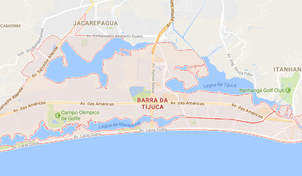 Mapa Barra Tijuca