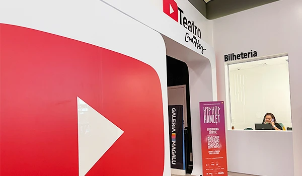 Informações sobre ingressos disponíveis na bilheteria do Teatro Guaíra, com destaque para a venda de bilhetes para espetáculos na galeria Magacú.